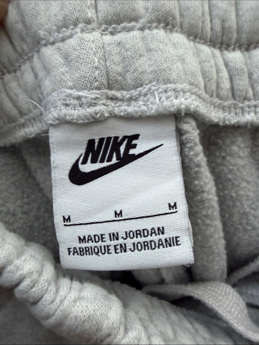 Nike Kids Light Gray Heather Joggers with Logo - Picture 2 of 2
